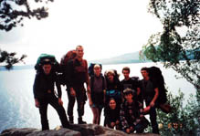 Участники экспедиции на озере Тургояк
